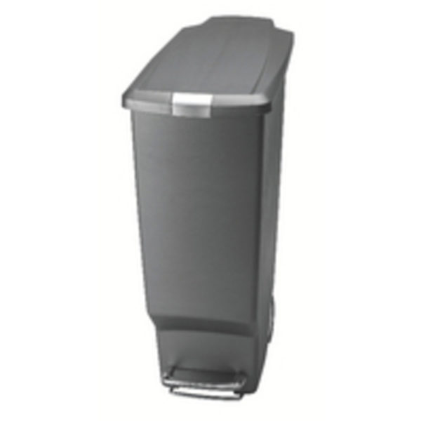 SLIM GREY PEDAL BIN 40L 382650