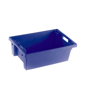 STACK/NEST BOX 600X400X200MM BLUE  E