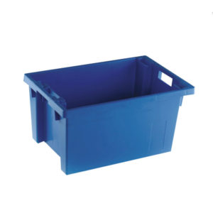 STACK/NEST BOX 600X400X300MM BLUE  E