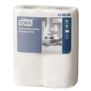 TORK KITCHEN ROLL TWIN PACK WHITE PACK24