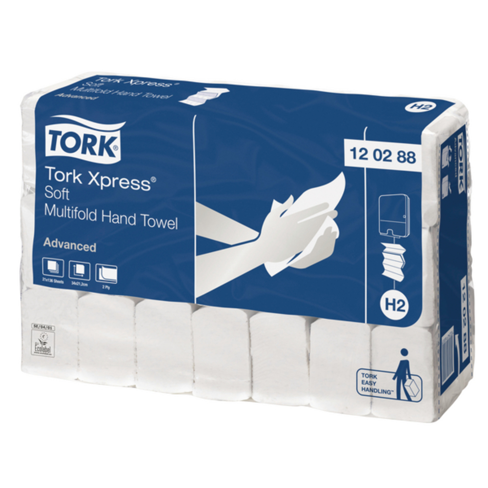 TORK XPRESS M FOLD TOWEL 136 SHEETS PK21