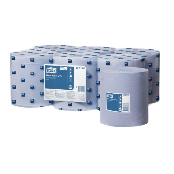 TORK BASIC PAPER CENTERFEED 2 PLY BLUE