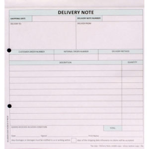 CUSTOMF 3-PART DELIVERY NOTE PK50 HCD03