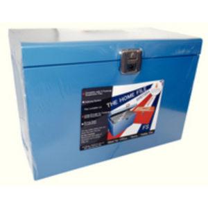 CATHEDRAL FSCAP METAL FILE BOX BLUE HOBL