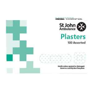 PLASTERS BLUE ASSORTED SIZES PK100 100