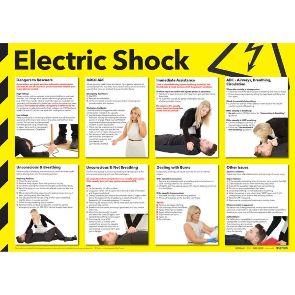 SIGN 420X590 ELECTRIC SHOCK POSTER