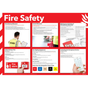SIGN 420X590 FIRE SAFETY POSTER
