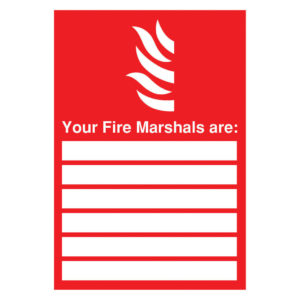 SIGNS A4 297X210 YOUR FIRE MARSHALS PVC