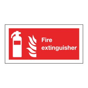 SIGN FIRE EXTINGUISHER 100X200MM S/A