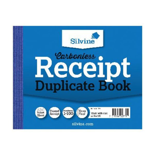 SILVINE RECEIPT BOOK 4.125X5 DUP 720-T