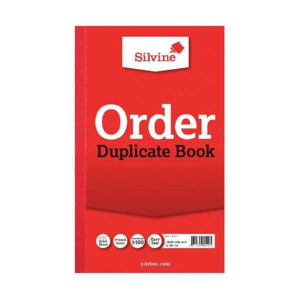 SILVINE DUP BOOK 8.25X5 ORDER 610