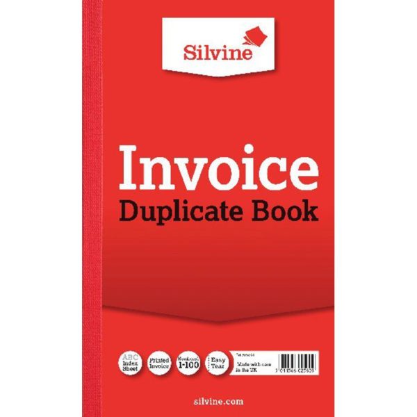 SILVINE DUP BOOK 8.3X5 INVOICE 611