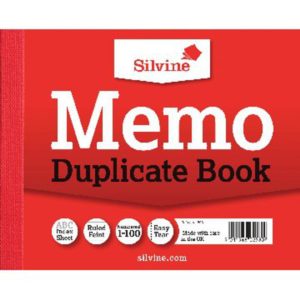 SILVINE DUP BOOK 4X5 MEMO 603