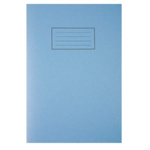 SILVINE A4 EXER BOOK 80PG LINED MARG BLU
