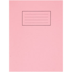 SILVINE 9X7 EXER BOOKS 80PAGE 75GRM PINK