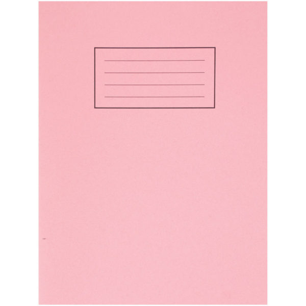 SILVINE 9X7 EXER BOOKS 80PAGE 75GRM PINK