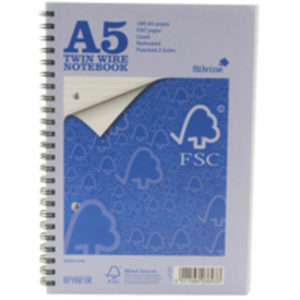 SILVINE EVERYDAY A5 TWINWIRE NOTEBOOK