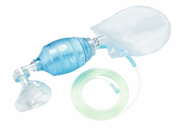 BVM Resuscitator for Small Adult, Bag-1000ml, Mask Size-5.