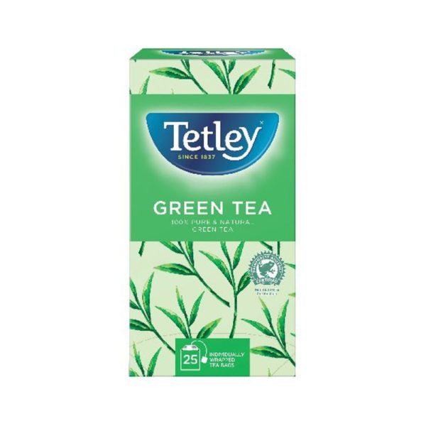 TETLEY FRUIT HERBAL PURE GREEN TEA PK25