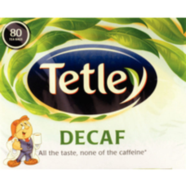 TETLEY DECAFFEINATED TEA BAGS PK80 5012X