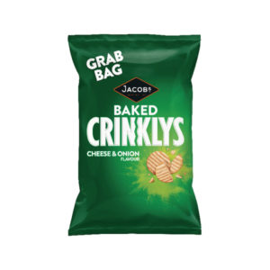 JACOBS CRINKLYS CHEESE AND ONION PK30