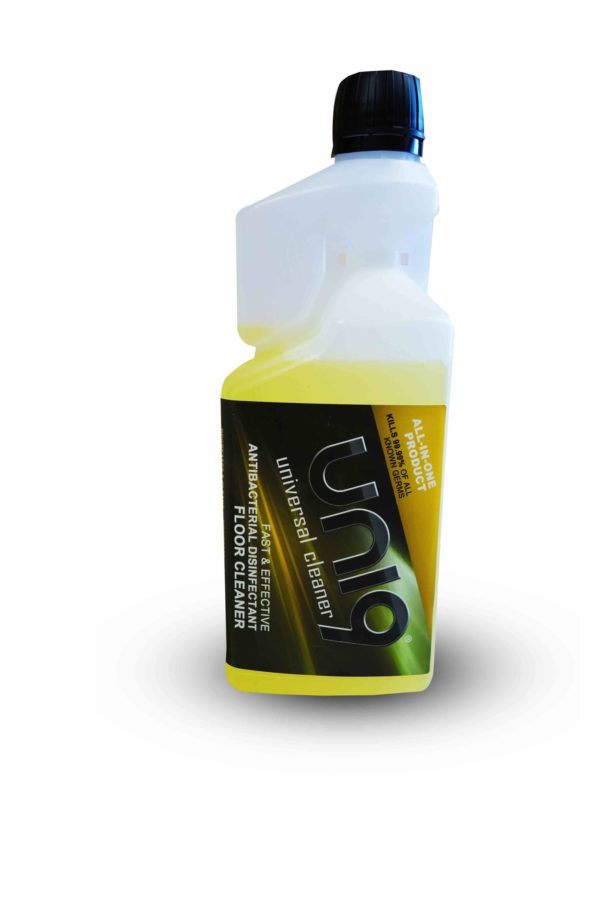 Uni9 Hard Surface Floor Cleaner Concentrate - Lemon 1L in Dosing Bottle - Dilute 1:15 (15L)