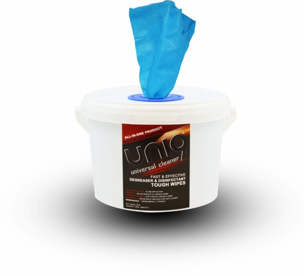 Uni9 Cleaner/Degreaser Tough Wipes Tub of 125