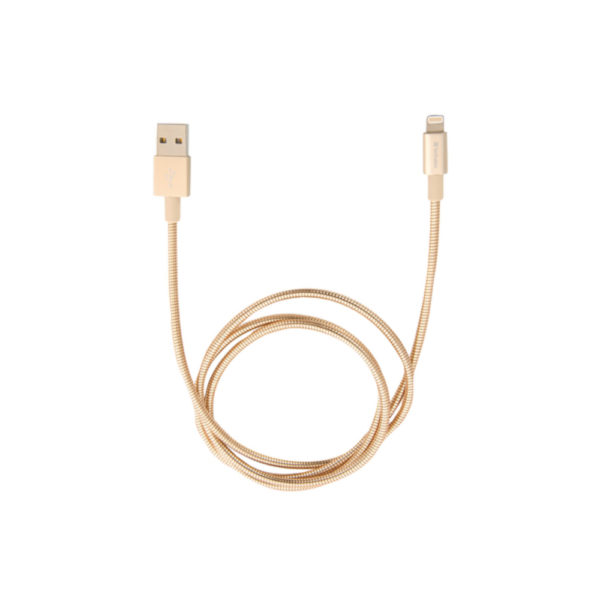 VERBATIM LIGHTNING SYNC CABLE 100CM GOLD