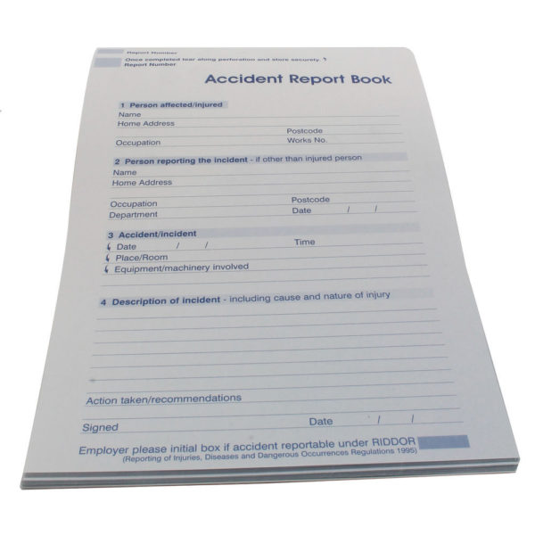 WALLACE ACCIDENT REPORT BOOK A5 5401009