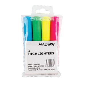 WB HIGHLIGHTERS ASSORTED PK4