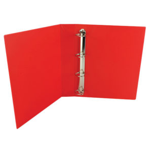 WB PRES BINDER 4 D RING RED 40MM
