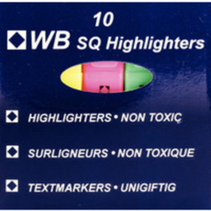 WB HIGHLIGHTERS ASSORTED PK10
