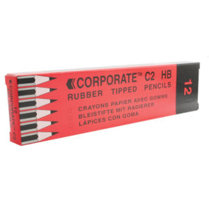 WB CONTRACT PENCIL RUBBER TIPPED