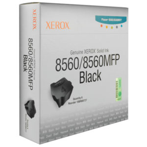 XEROX PHASER 8560 INK BLK 6PK 108R00727