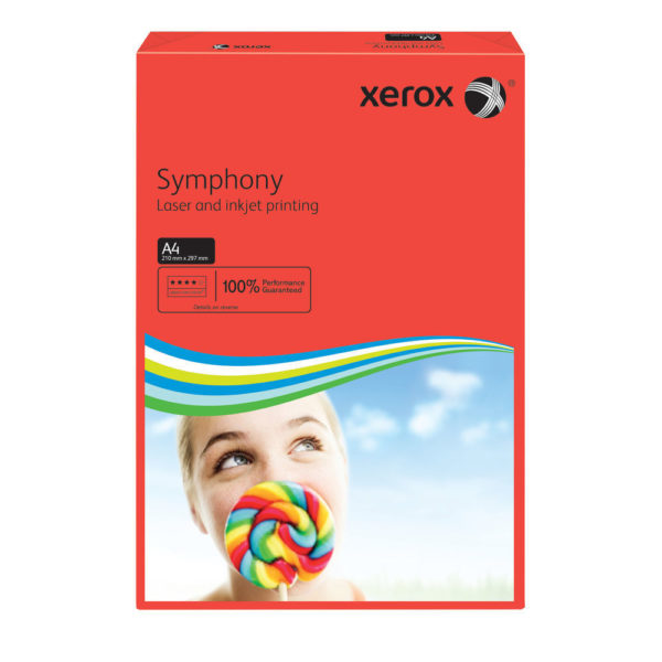 XEROX SYMPHONY A4 80GSM DARK RED PK500