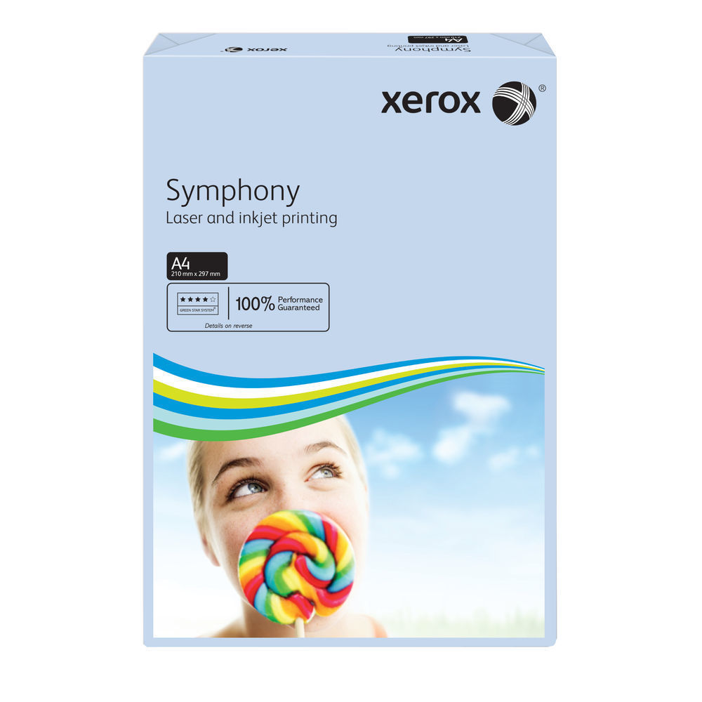XEROX SYMPHONY A4 80GSM PSTL BLUE PK500
