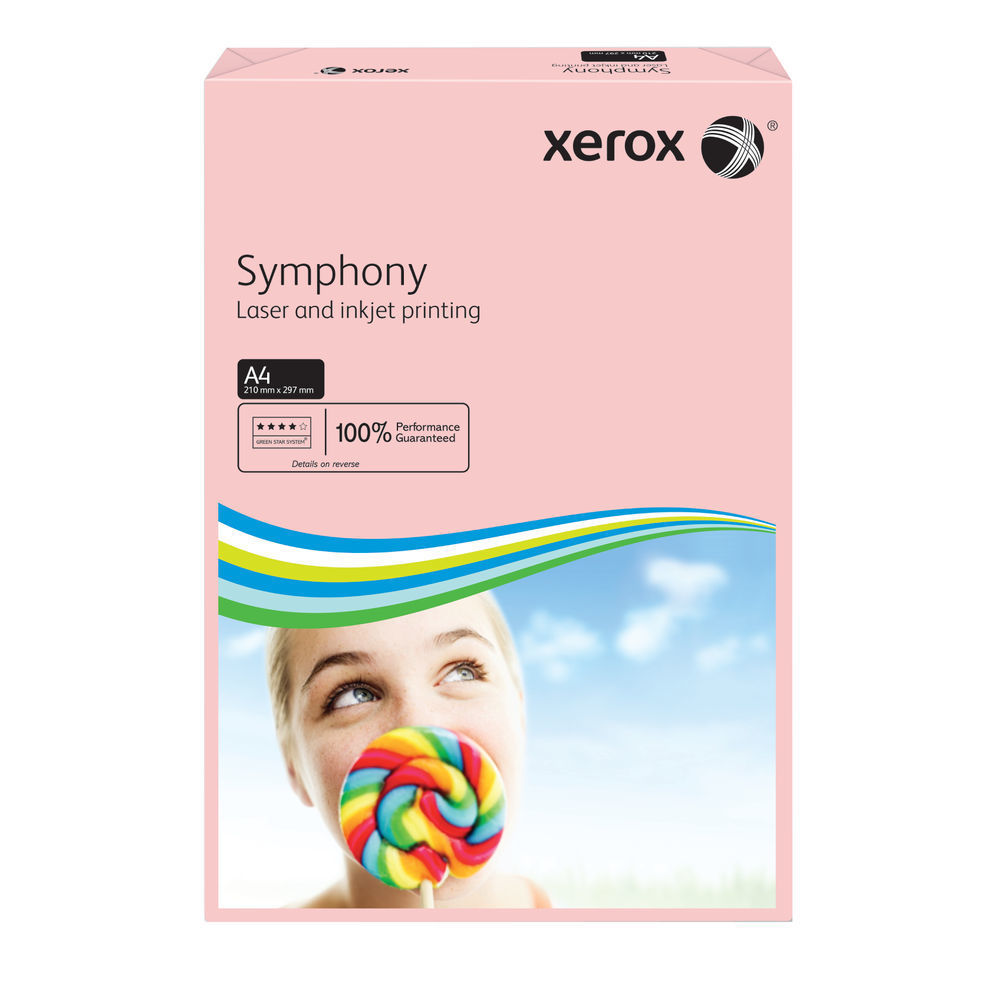 XEROX SYMPHONY A4 80GSM PSTL PINK PK500