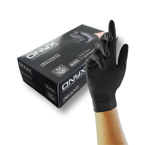 Onyx Black 6g Heavy Duty Nitrile Gloves - Medium x100